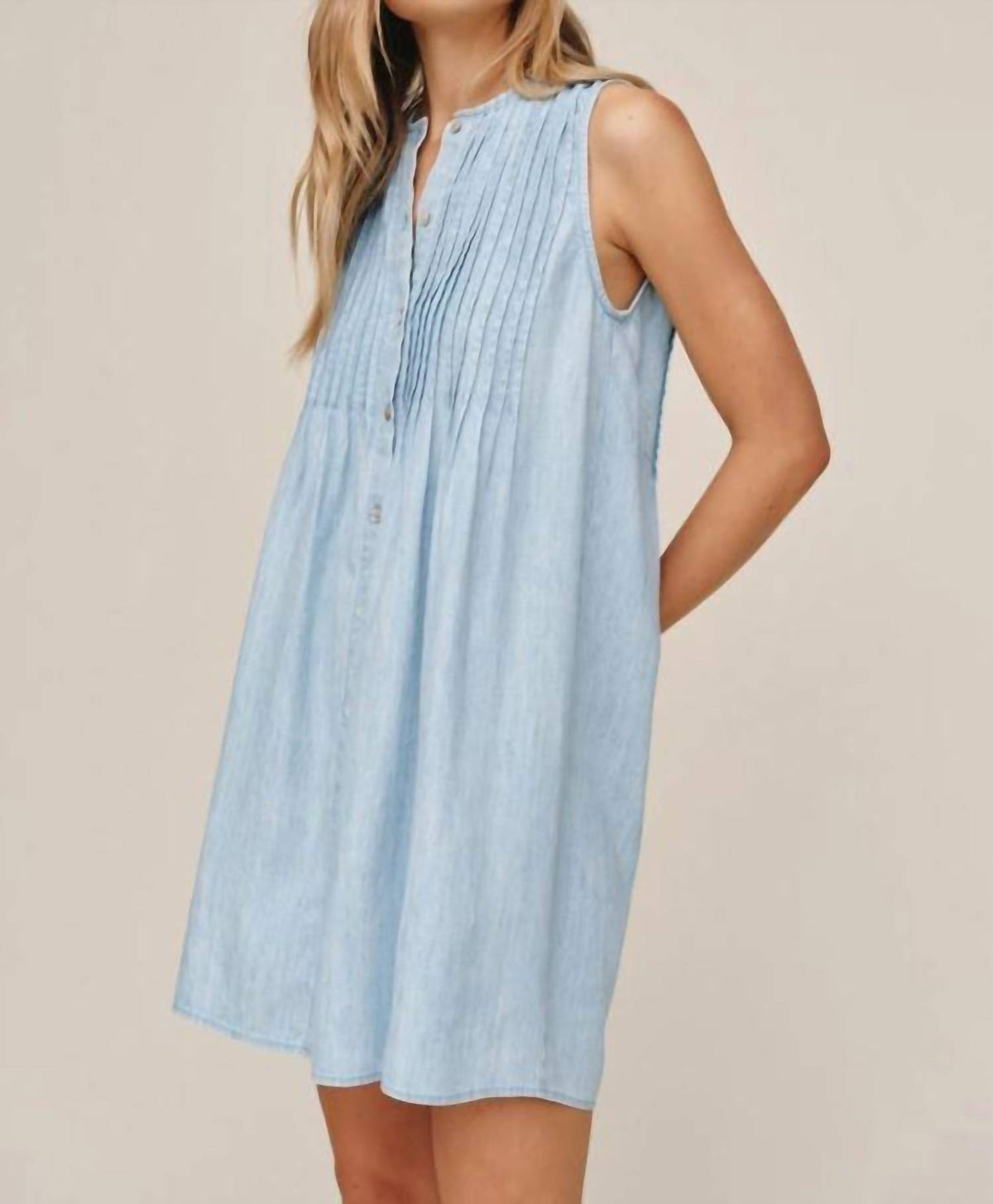Bella Dahl - Pintuck Sleeveless Dress