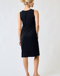 Doe And Rae - Front Twist Sleeveless Midi Dress