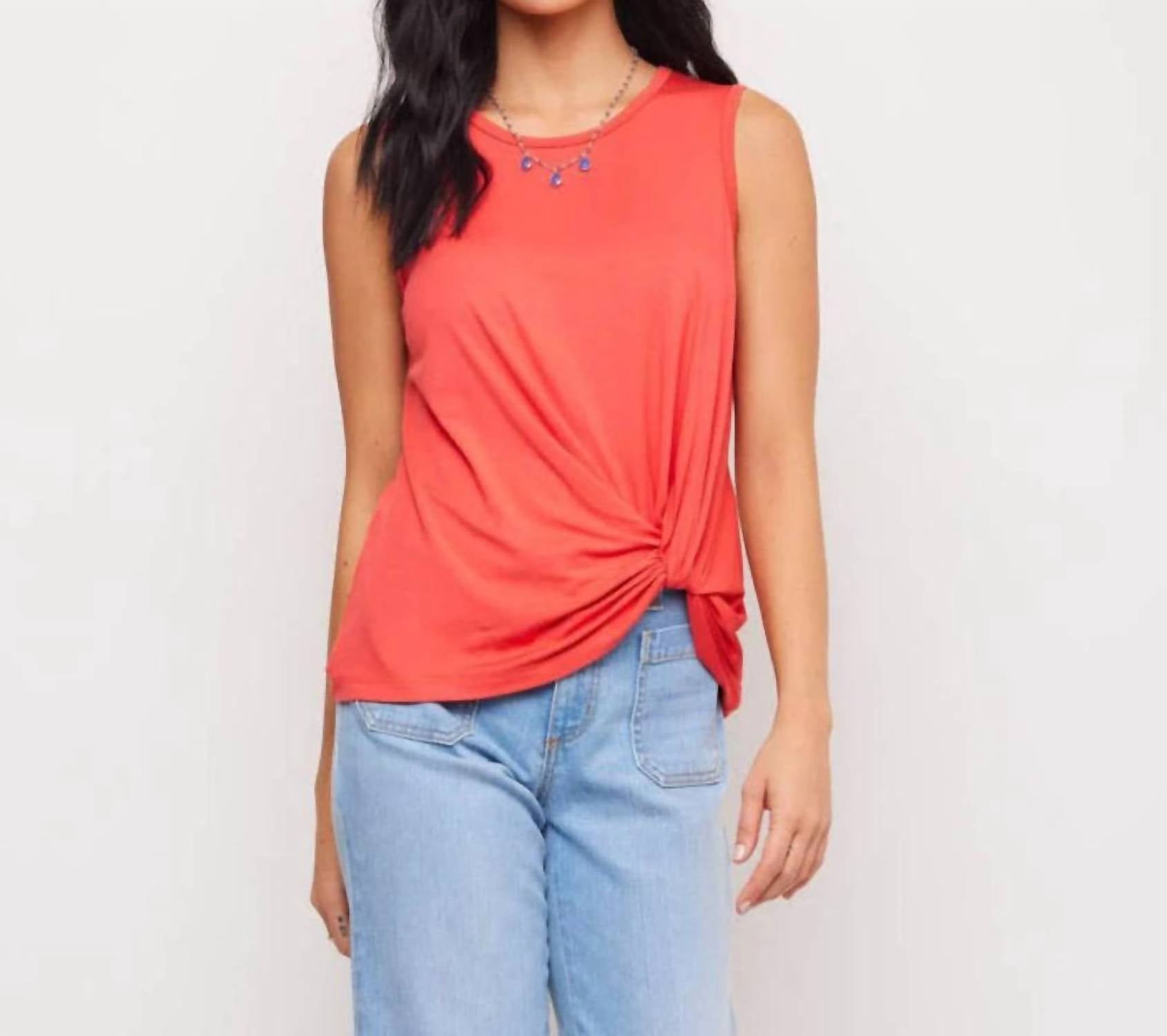 Karen Kane - Sleeveless Pick-Up Top