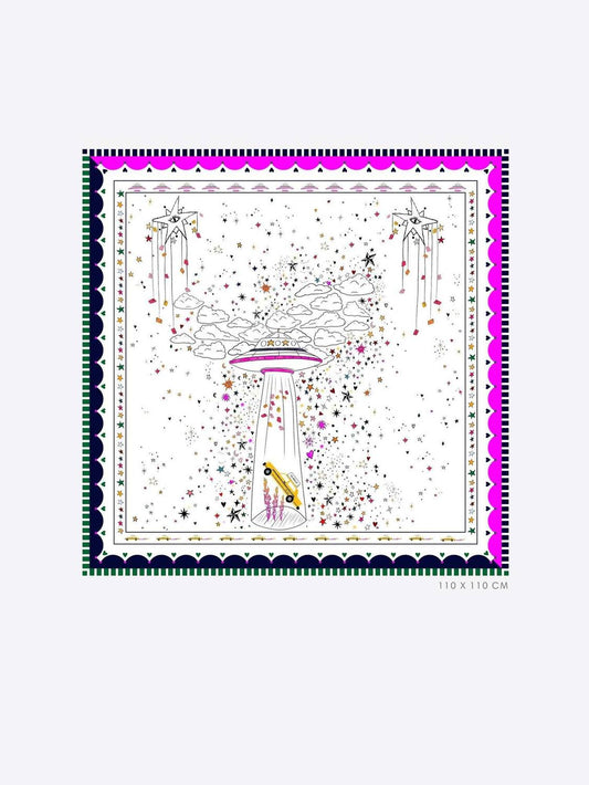 Vilagallo - Ufo Silk Foulard Scarf