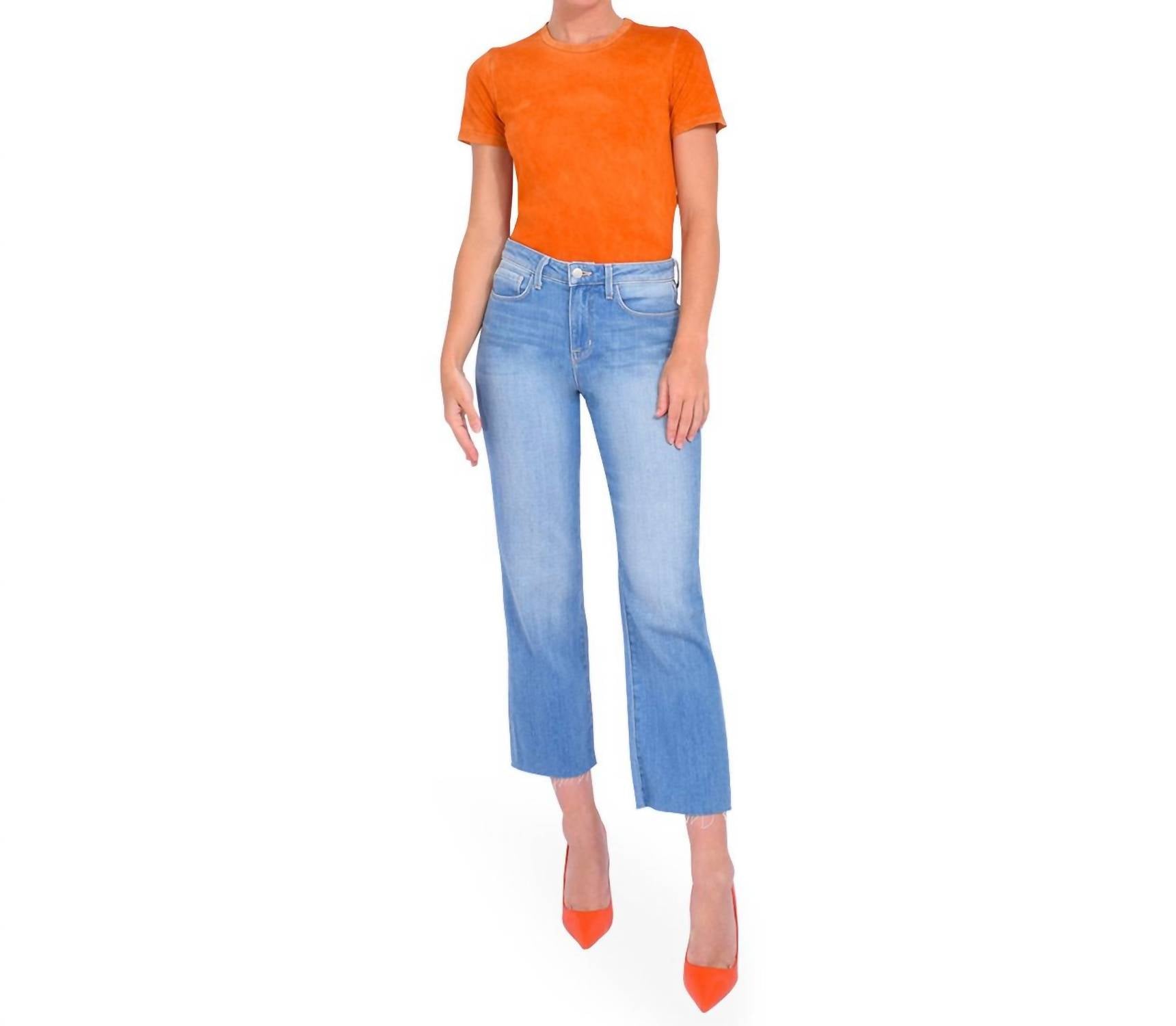 L'Agence - Wanda High Rise Crop Wide Leg Jean