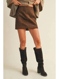 Mustard Seed - Wildwood Suede Mini Skirt