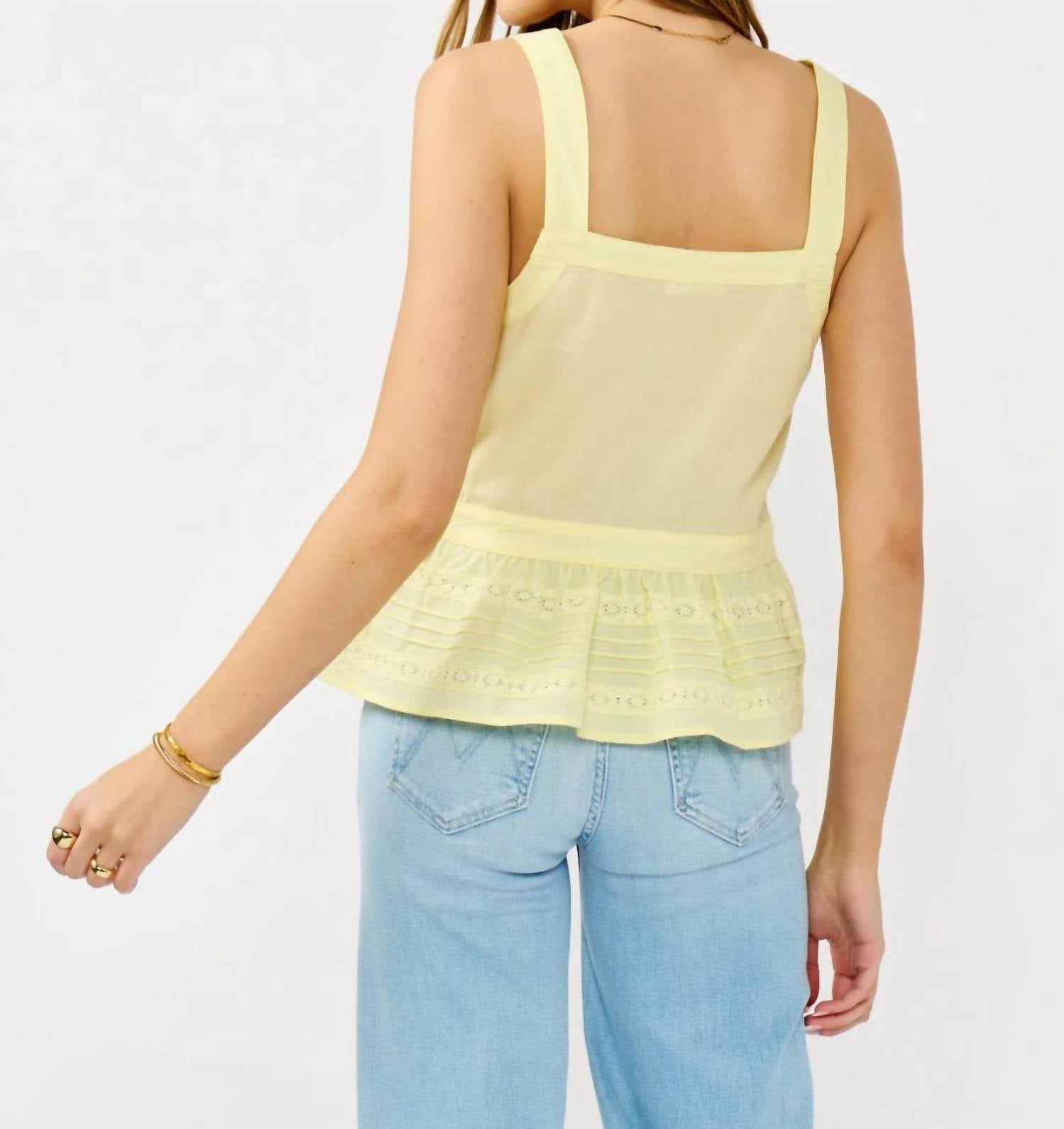 Lovestitch - Boardwalk Eyelet Ruffle Tank