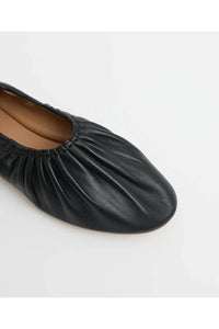 Mansur Gavriel Women's Ruched Ballerina Shoes in black - women's flats - view 4