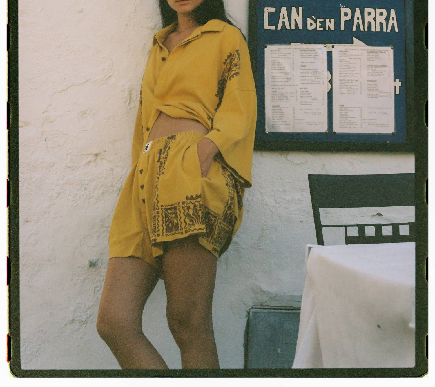 Ciao Ciao Vacation Sun Crab Chica Boxer Short in yellow - women's shorts - detail view