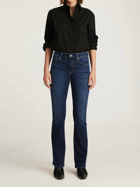 mavi Molly Deep Brushed Jeans in ink feather luxe - women's jeans