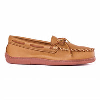 MINNETONKA Men's Moosehide Classic Moccasin Shoes in natural - men's loafer