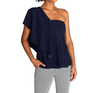 Trina Turk - Glamorous One-shoulder Flounce Top