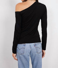 Bobi - One Shoulder Long Sleeve Top