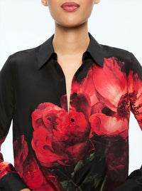 Alice + Olivia - BRADY SLIM SILK BLOUSE