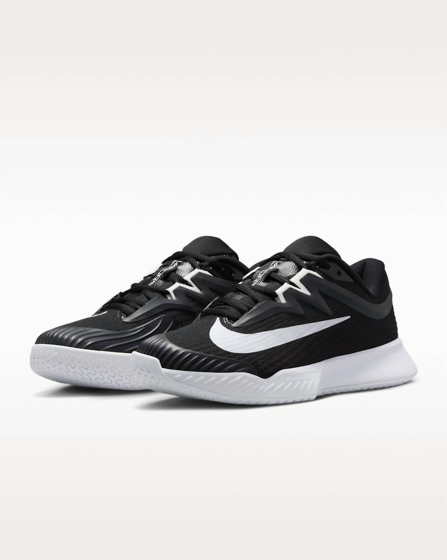 NIKE Women's Vapor Pro 3 Hard Court Tennis Shoes in black white - women's shoe - view 5