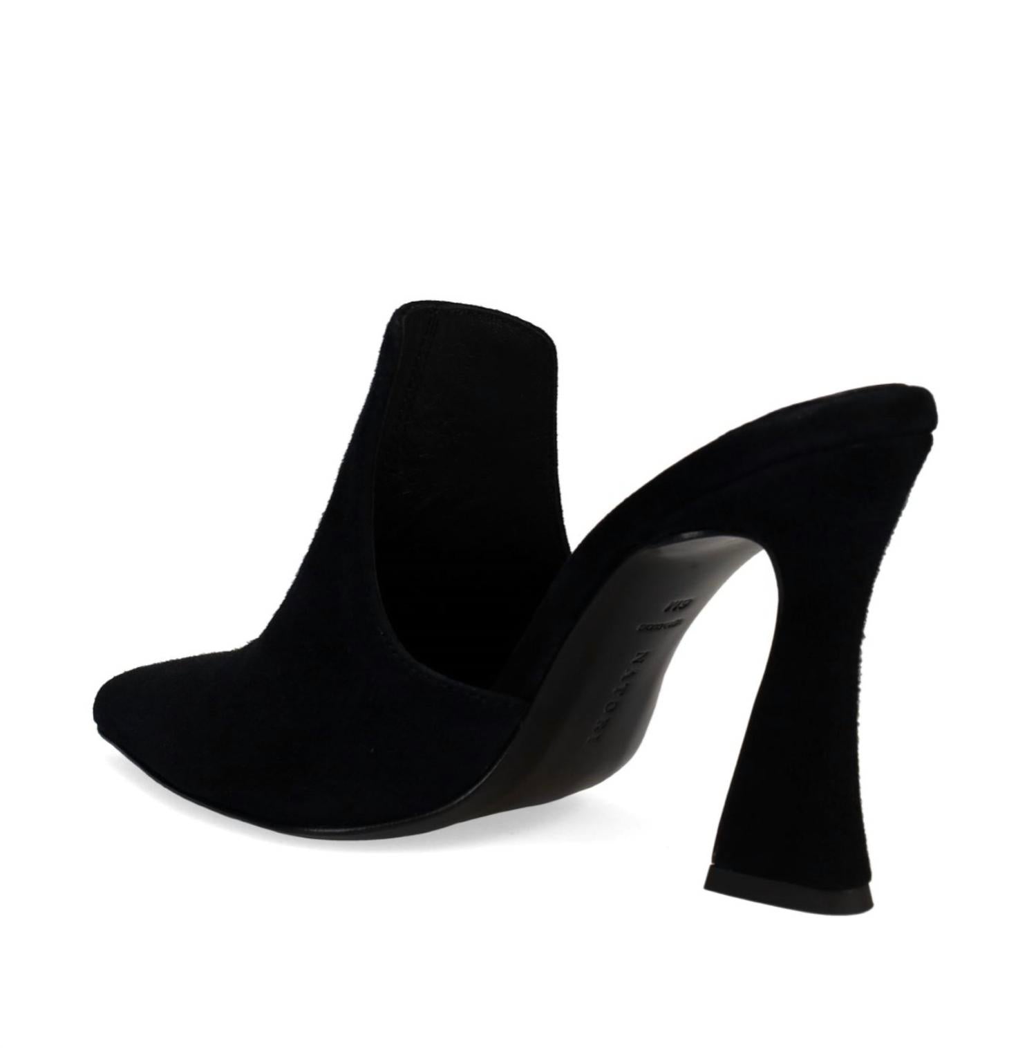 Natori Women's Minh Heels in black suede - women's heels - alternate view