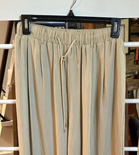 By Together Women's Adelaide Wide Leg Pants in beige - women's pants - detail view