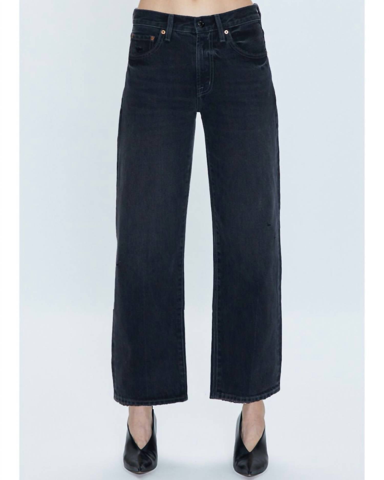 Pistola - Lexi Mid Rise Bowed Straight Jeans