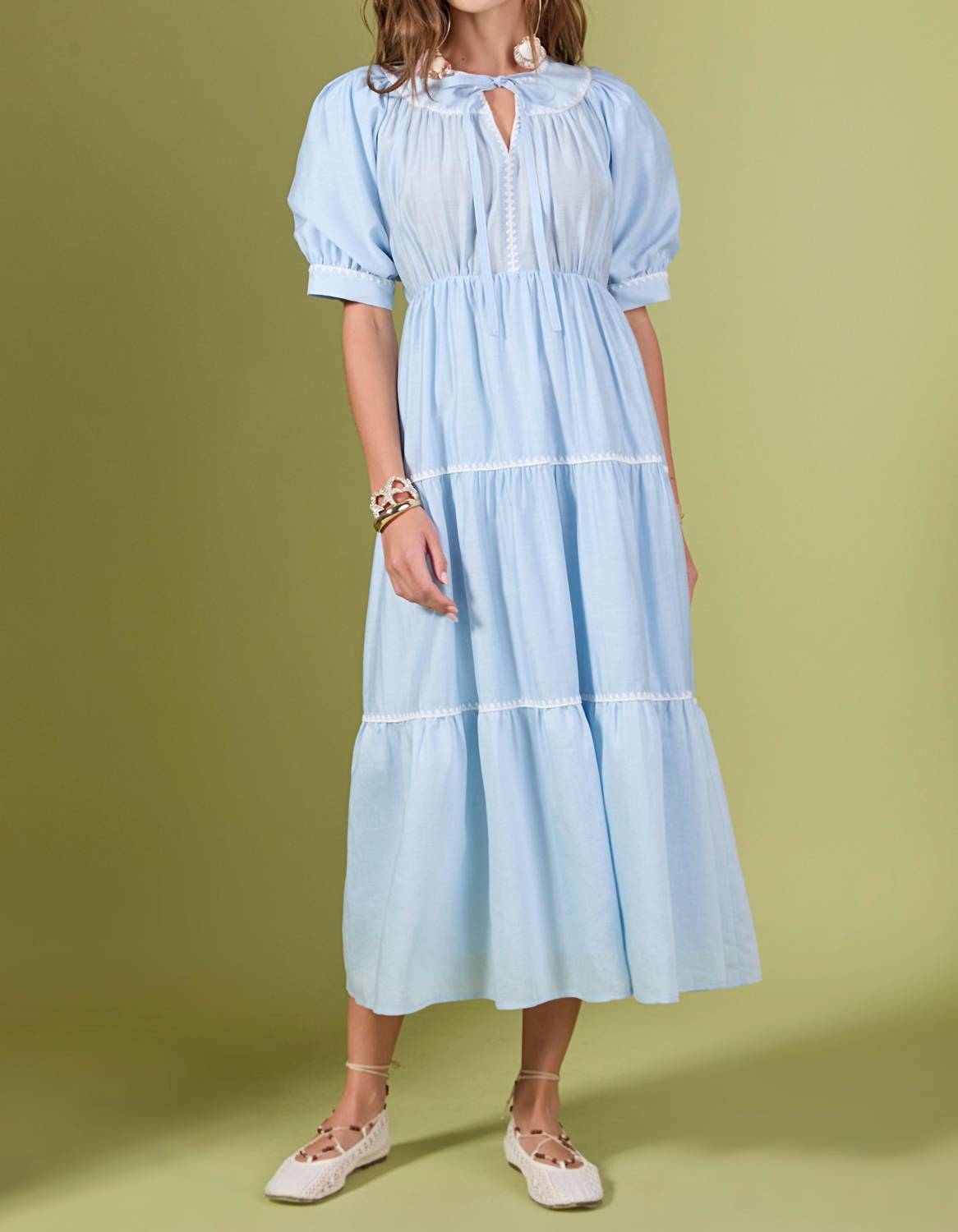 English Factory - Embroidery Midi Dress