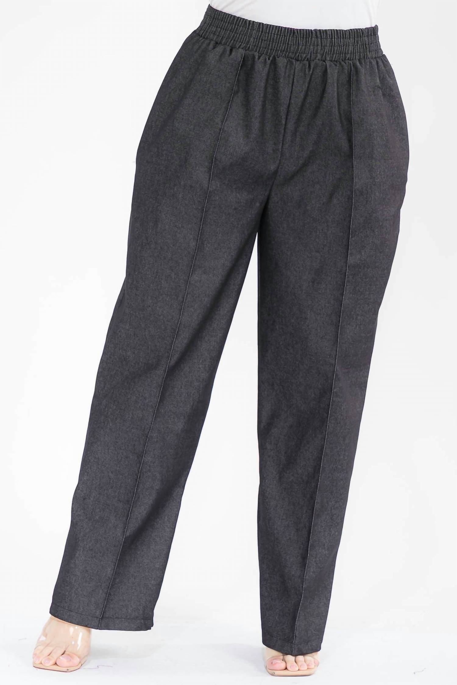 Karen T Design - Long Sleeve Top And Straight Pants Set