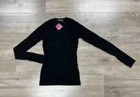 Crown Jewel - Long Sleeve Raglan V Neck Top
