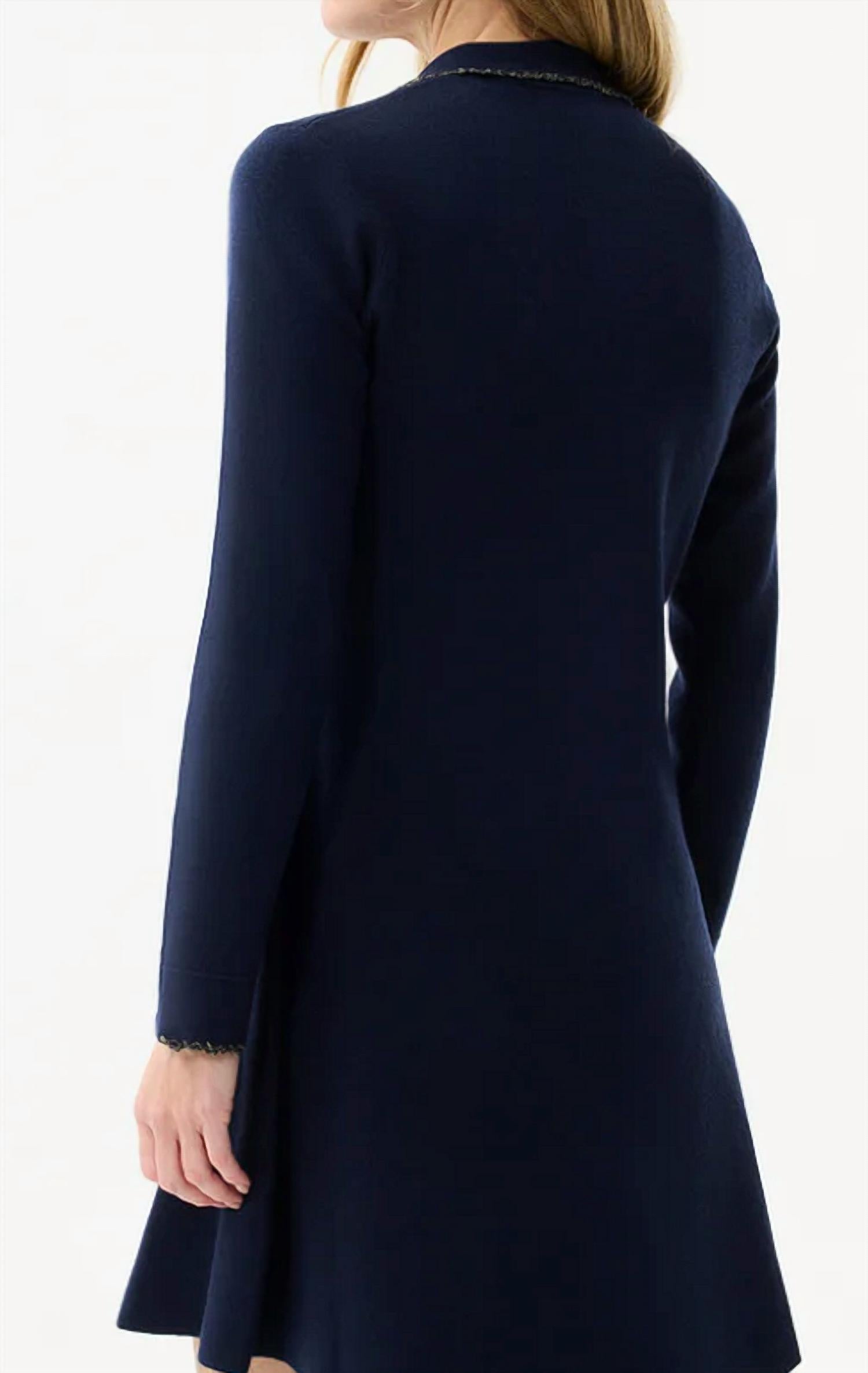 Leo Ugo - Flared Button Front Knit Dress