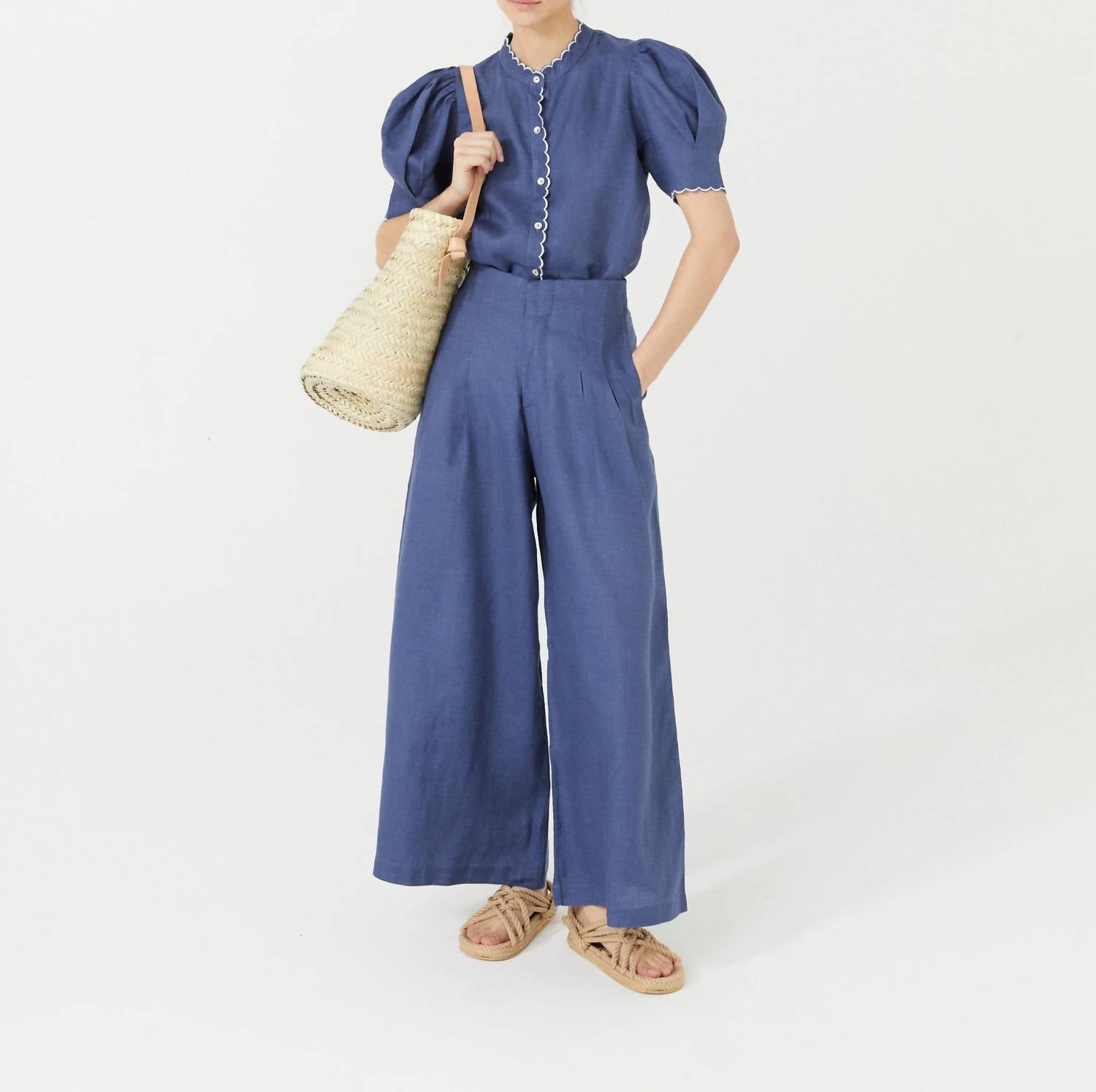 Lanhtropy - Culotte Linen Pant