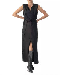 Sanctuary - Tie Neck Satin Shell