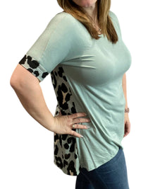 Nadia - Leopard Back Top