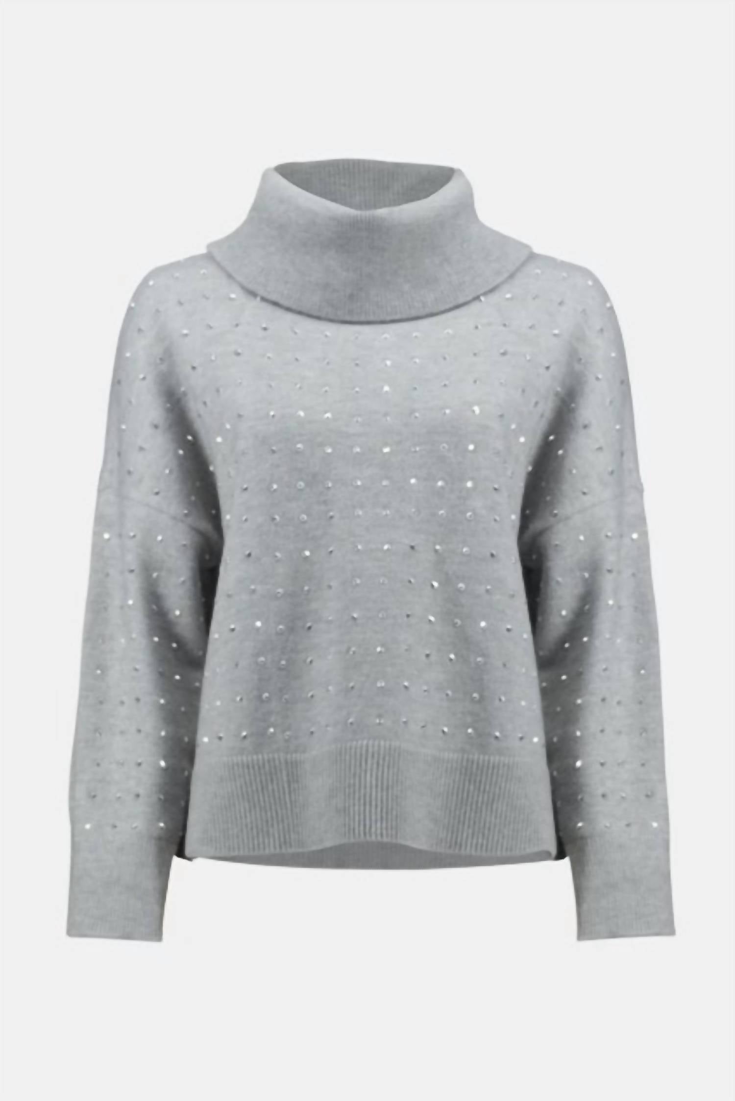 Joseph Ribkoff - Embellished Cowl Neck Sweater