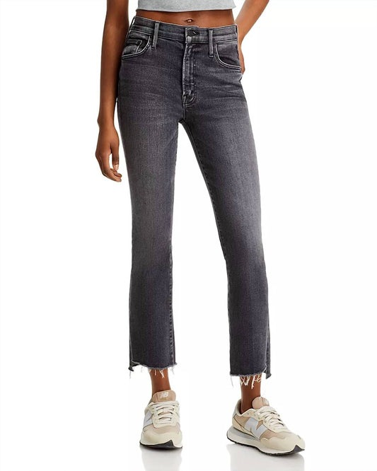 Mother - Insider High Rise Crop Step Fray Bootcut Jeans
