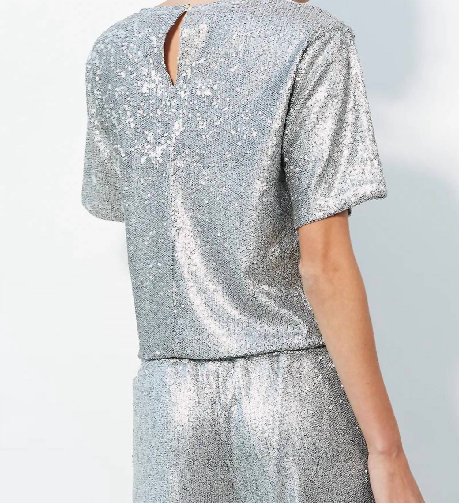 Bobi - Keyhole Back Sequin Top