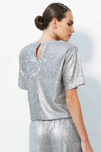 Bobi - Keyhole Back Sequin Top