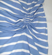 FDJ Short Sleeve Stripe Dress in tranquil blue - women's dress - view 4