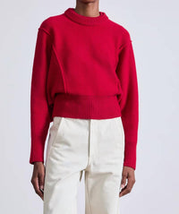 APIECE APART Alina Dolman Sweater in dragon fruit - women's sweater