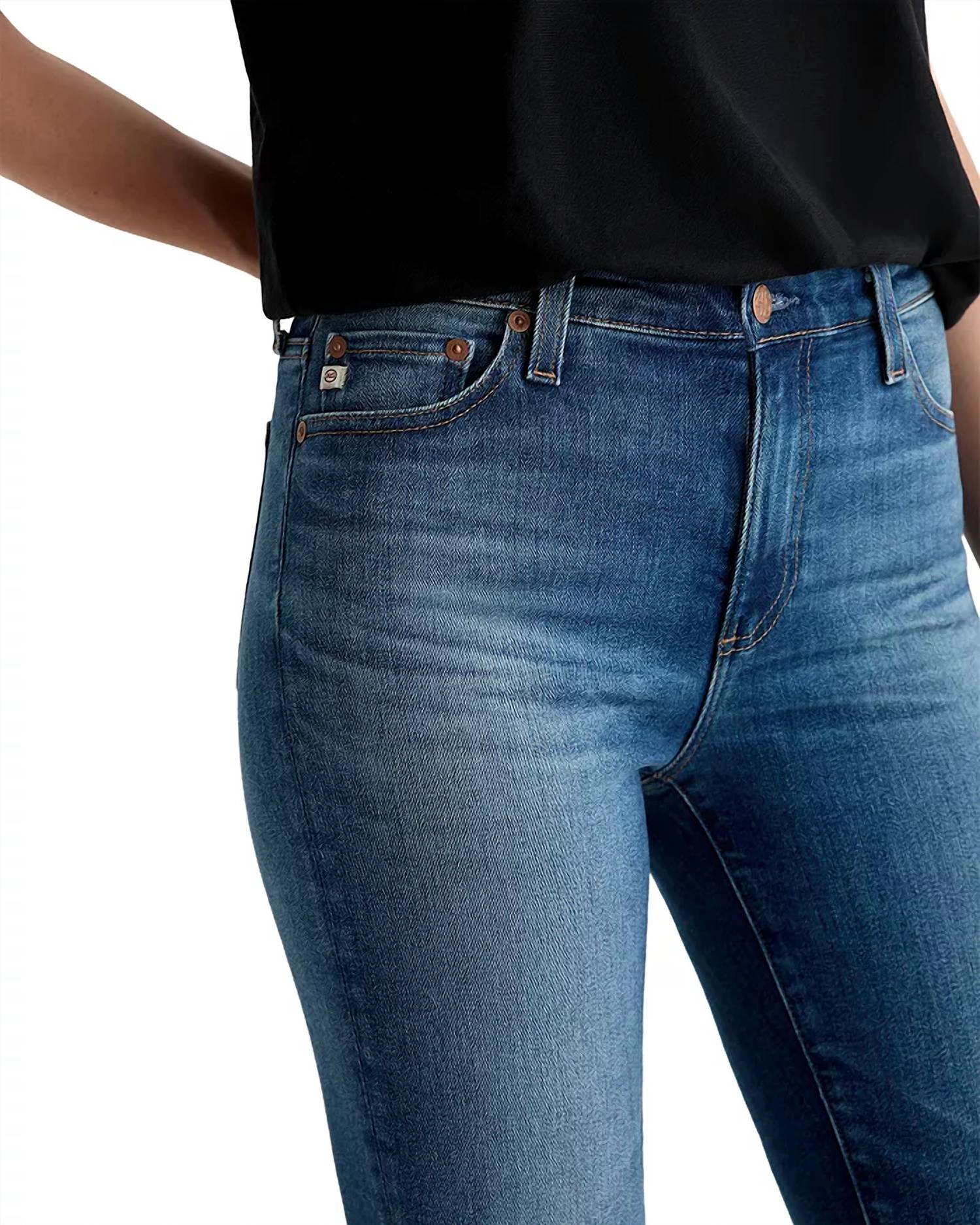 Ag Jeans - Mari Mid Rise Slim Straight Leg Jeans
