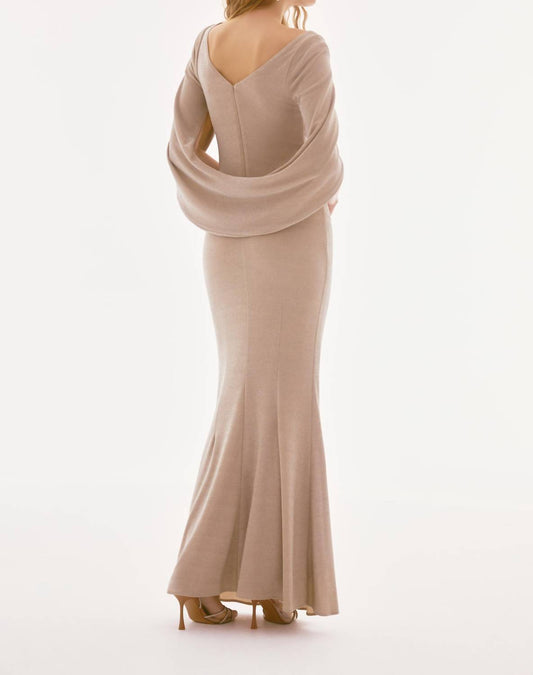 Joseph Ribkoff - Knit Draped Neck Gown