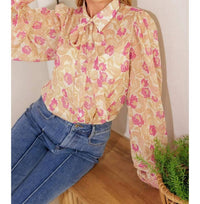Flying Tomato - Floral Printed Woven Blouse