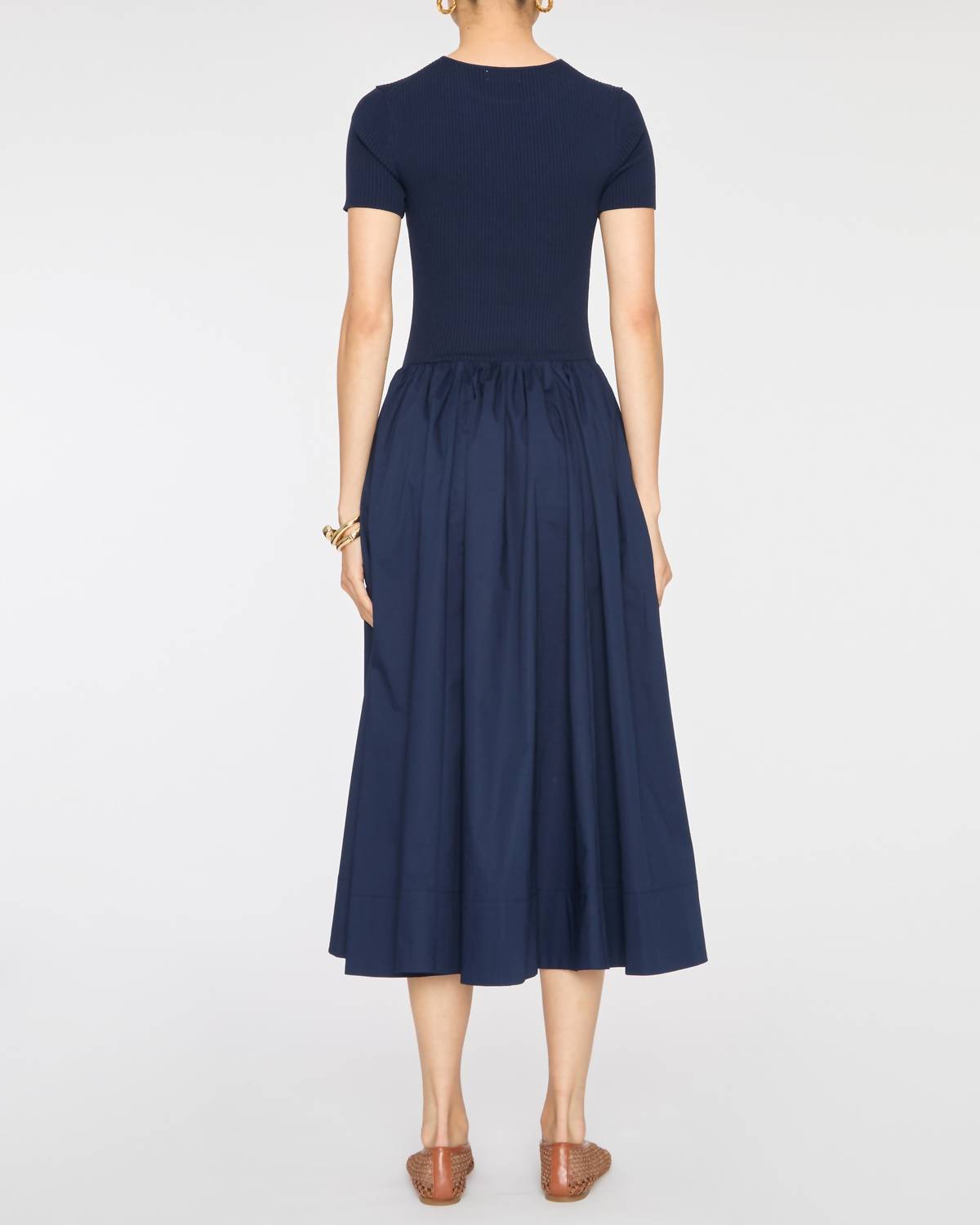 Staud - Ysabel Crewneck Midi Dress