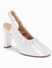 Ulla Johnson - Women's Lucia Leather Ruched High Heeled Shoes