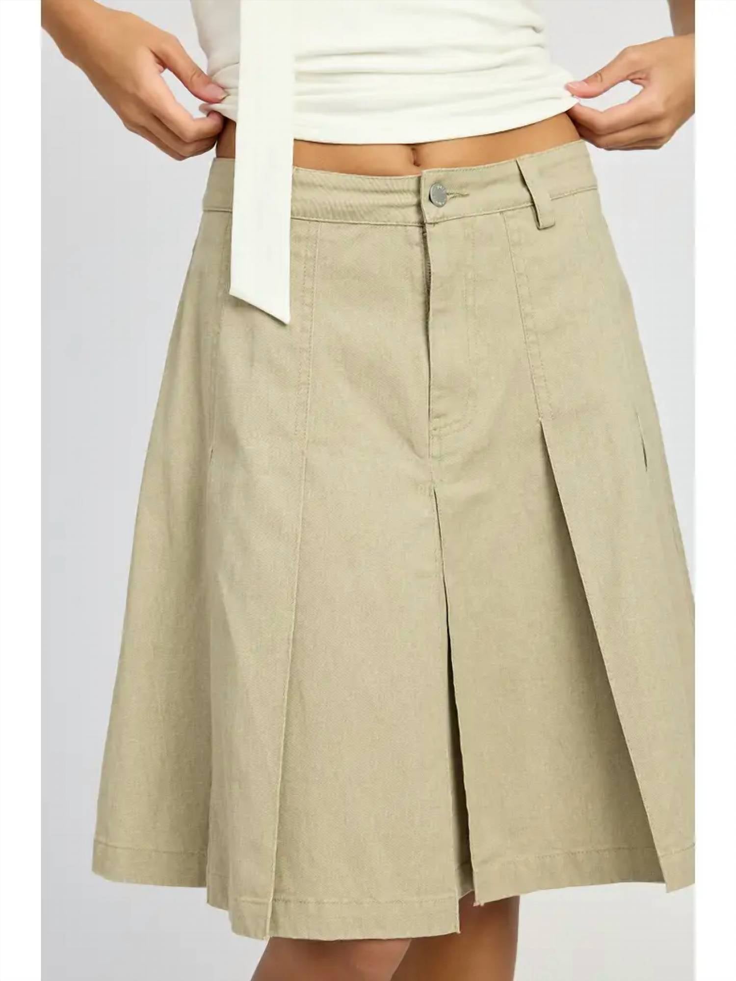 Emory Park - Knee Length Pleated Skirt