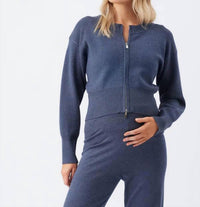 Ripe - Delta Zip Through Knit Sweater - Maternity