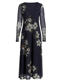 Johnny Was - Women's Long Sleeve Mesh Dress