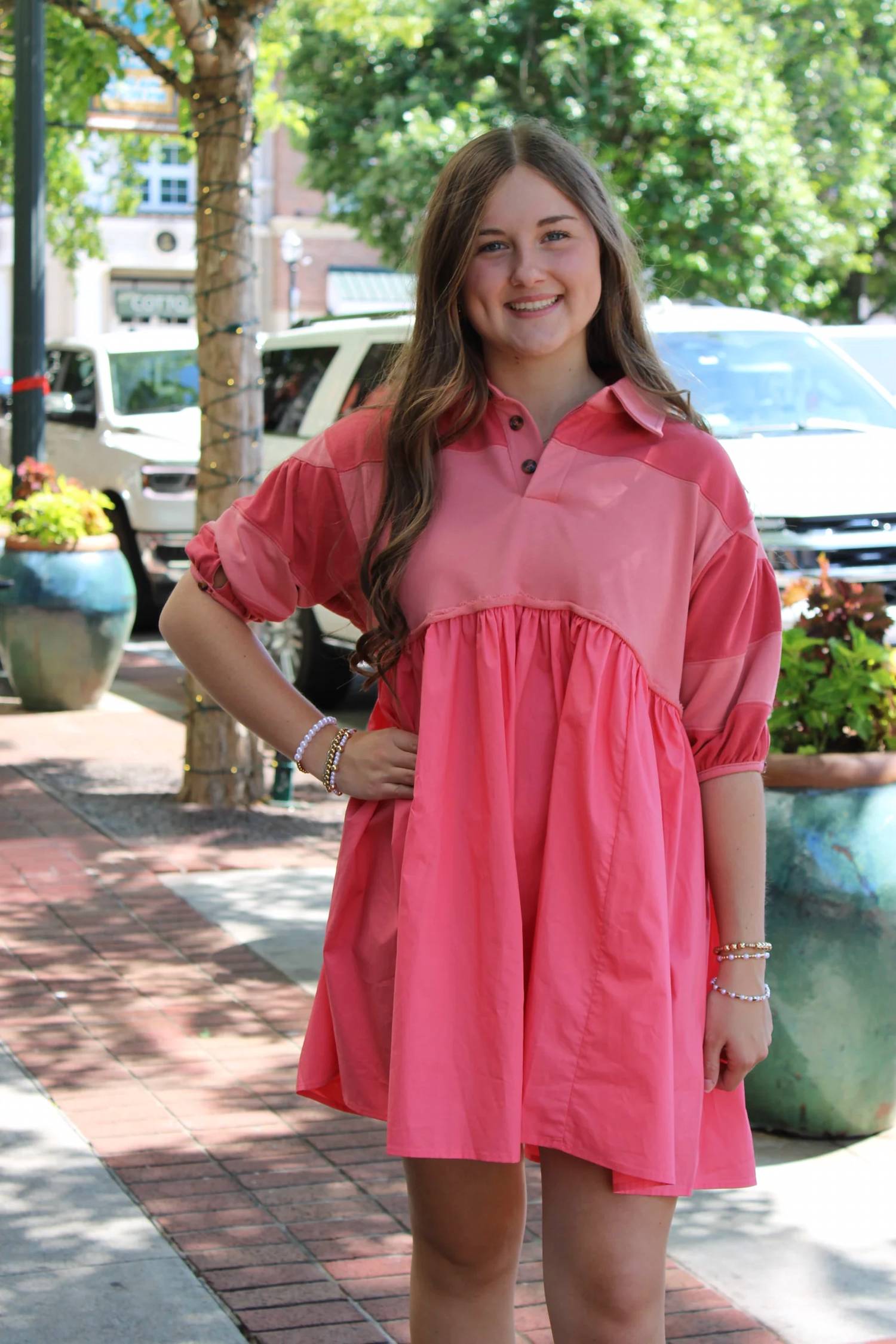 Fantastic Fawn - Short Sleeve Mini Dress