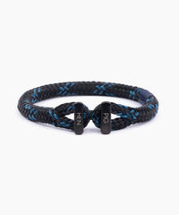Pig & Hen Men's Icy Ike Bracelet in black ocean blue - men's jewelry