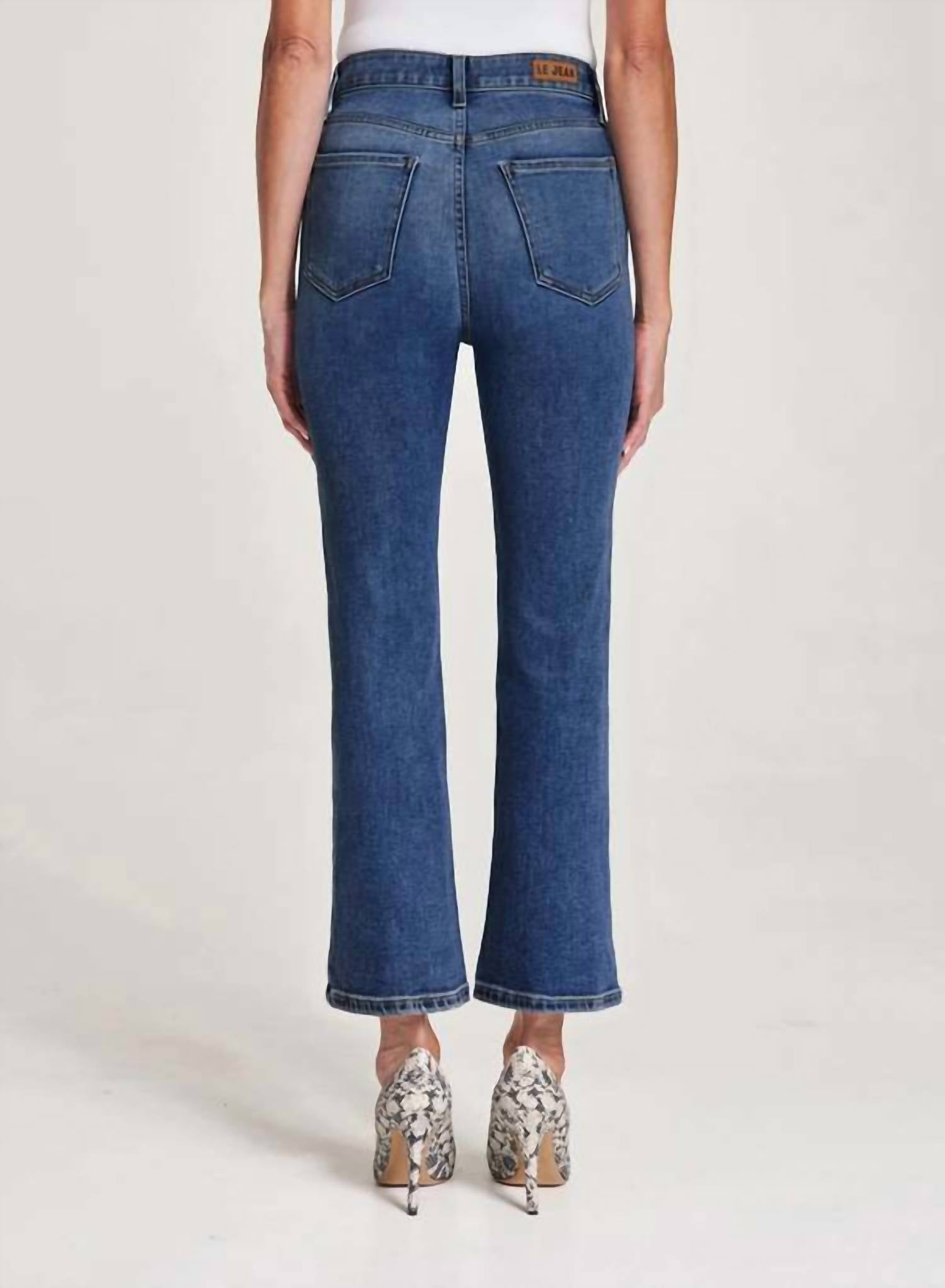Le Jean - Bella Cropped Flare Jeans