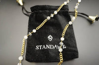Standawt - Moonstone X Clear Quartz Sunglasses Chain