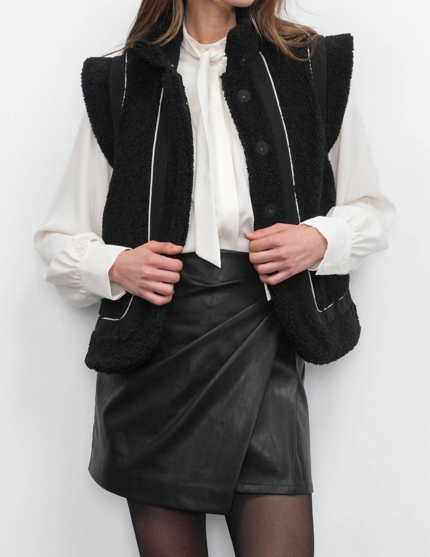Greylin - Rory Shearling Vest