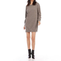 Karen Kane Tammy Zipper Detail Dress in heathered taupe - women's dress - view 4