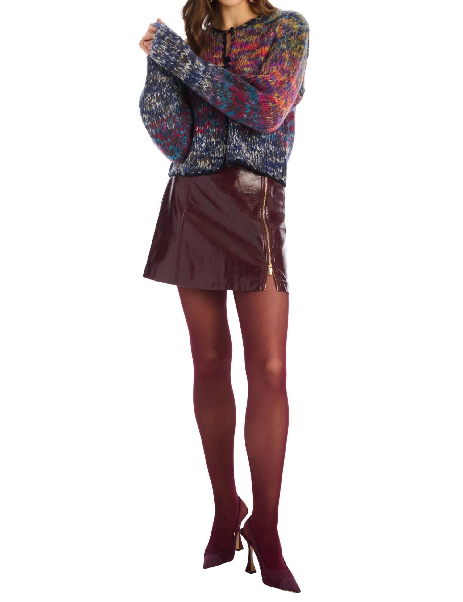 ALLISON NEW YORK Dora Cardigan in rainbow - women's cardigan - view 4