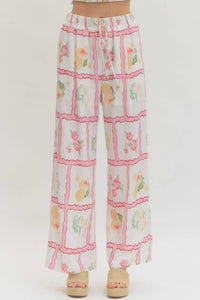 entro Wide Leg Pants in beige - women's pants