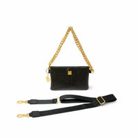 THINK ROYLN Women's Fame Bag in black pytho - women's bag