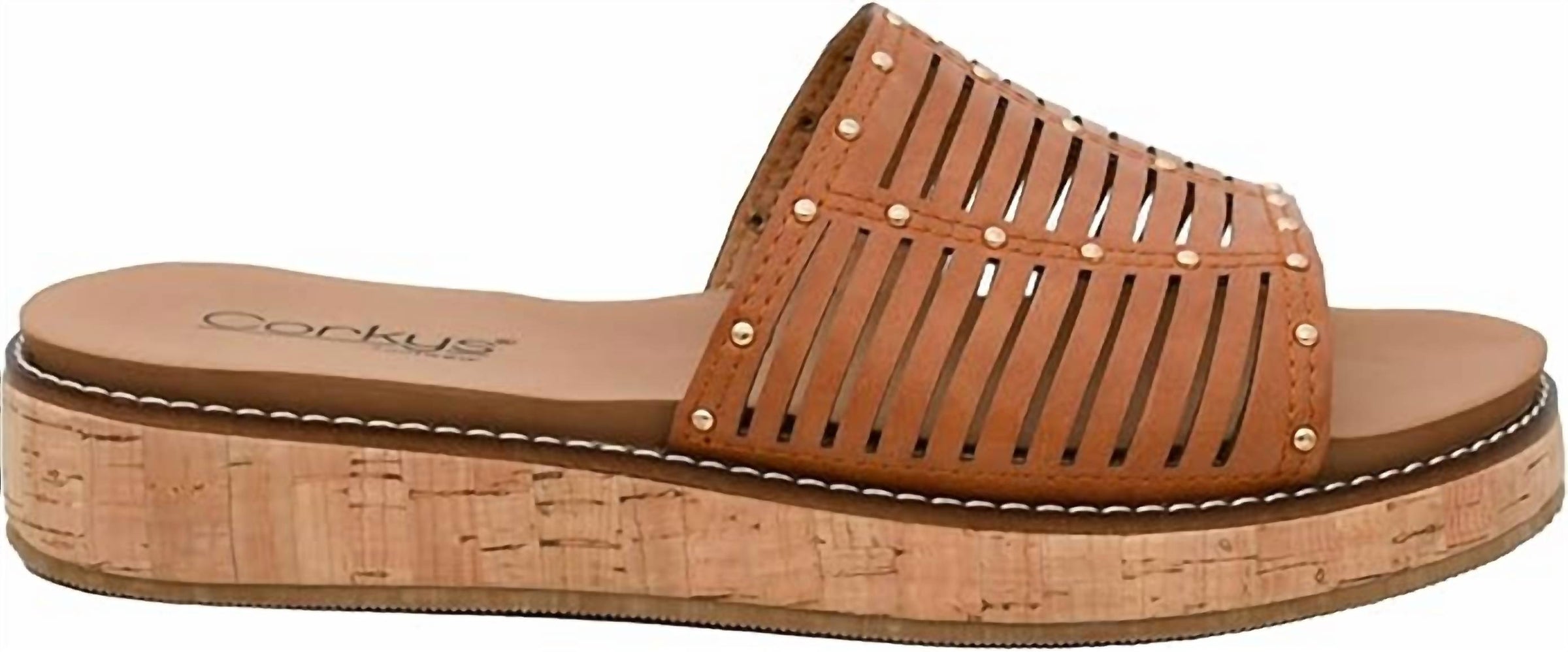 Corkys Footwear Women's At Ease Sandal in cognac - women's sandal