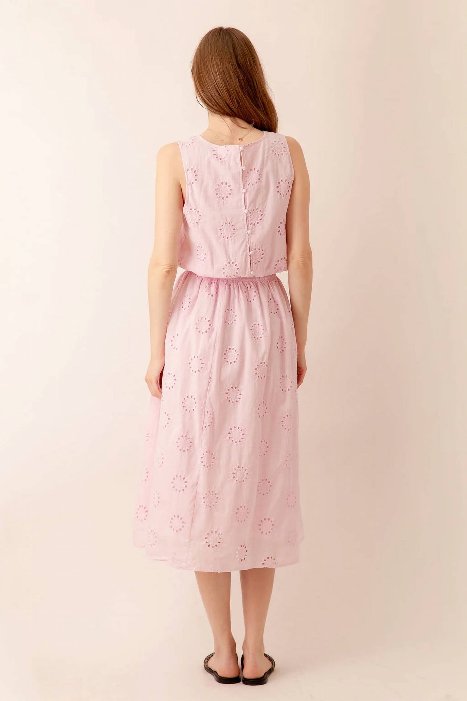 By Together - Ophelia Eyelet Midi Skirt